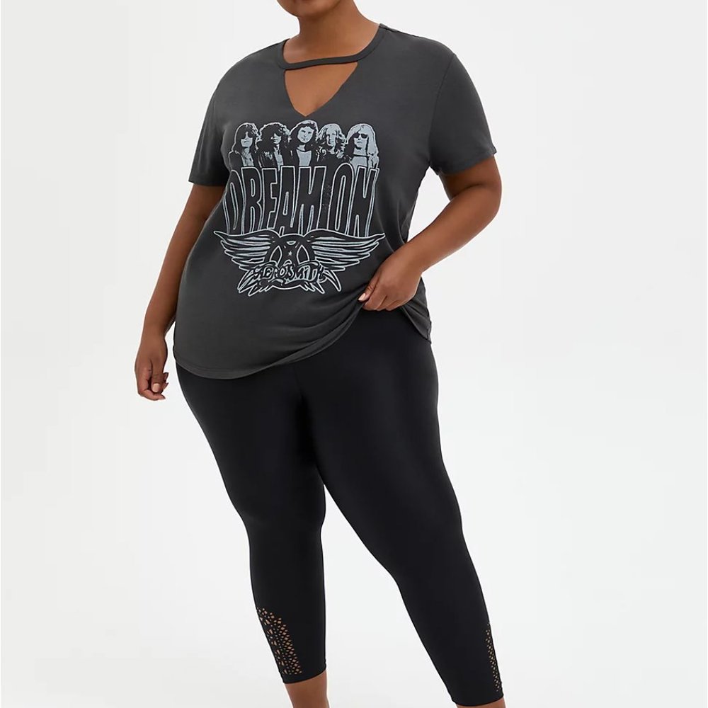 Torrid Crop Legging with Cutout Side Detail NWT